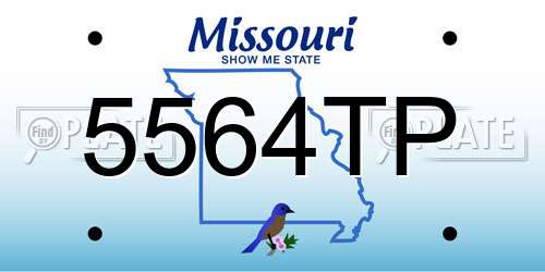 5564TP Missouri License Plate