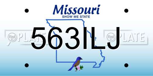 563ILJ Missouri License Plate
