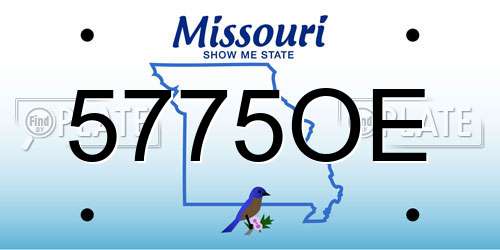 5775OE Missouri License Plate