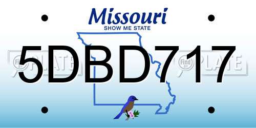 5DBD717 Missouri License Plate