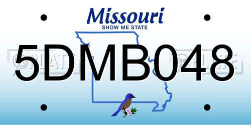 5DMB048 Missouri License Plate