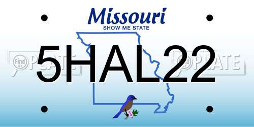5HAL22 Missouri License Plate