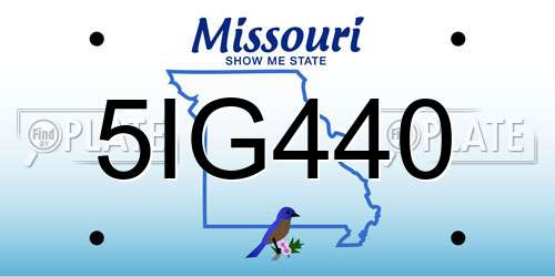 5IG440 Missouri License Plate