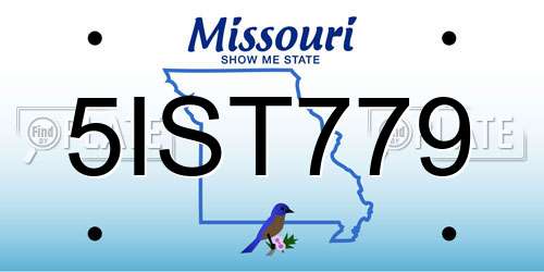 5IST779 Missouri License Plate