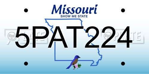 5PAT224 Missouri License Plate