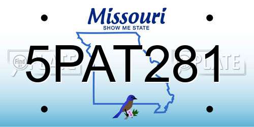 5PAT281 Missouri License Plate