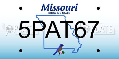 5PAT67 Missouri License Plate