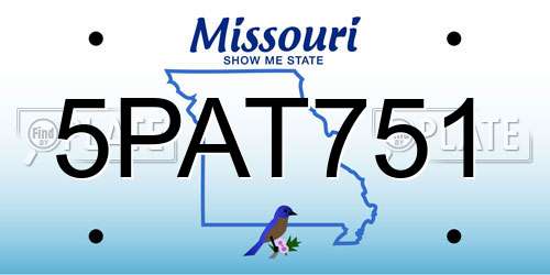 5PAT751 Missouri License Plate