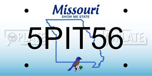 5PIT56 Missouri License Plate