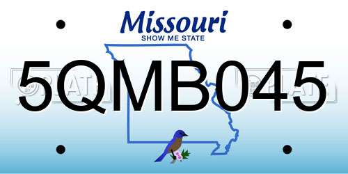 5QMB045 Missouri License Plate