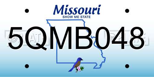 5QMB048 Missouri License Plate