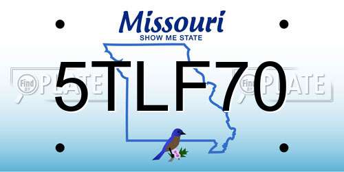 5TLF70 Missouri License Plate