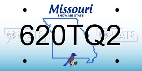 620TQ2 Missouri License Plate