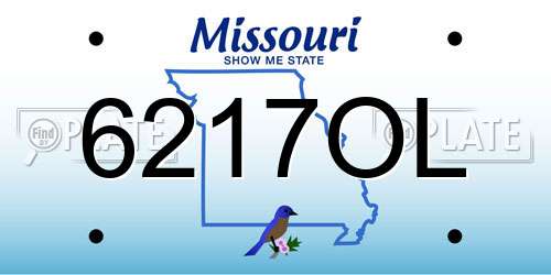6217OL Missouri License Plate