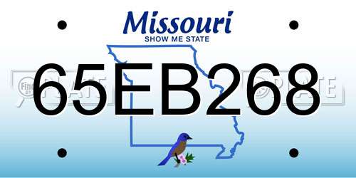 65EB268 Missouri License Plate
