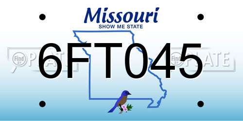 6FT045 Missouri License Plate