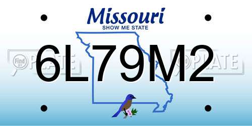 6L79M2 Missouri License Plate