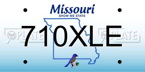 710XLE Missouri License Plate