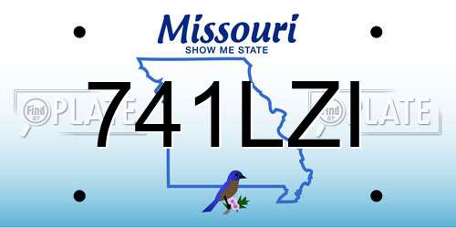 741LZI Missouri License Plate