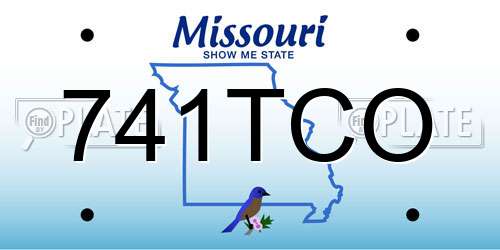 741TCO Missouri License Plate