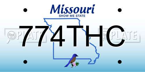 774THC Missouri License Plate