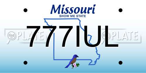 777IUL Missouri License Plate