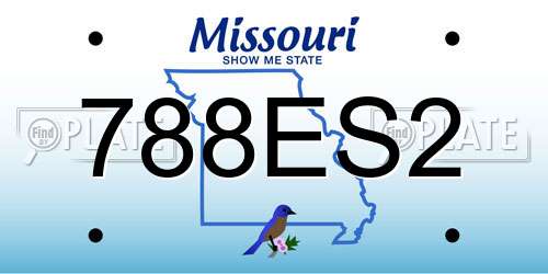 788ES2 Missouri License Plate