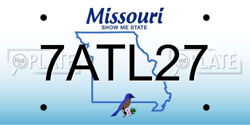 7ATL27 Missouri License Plate