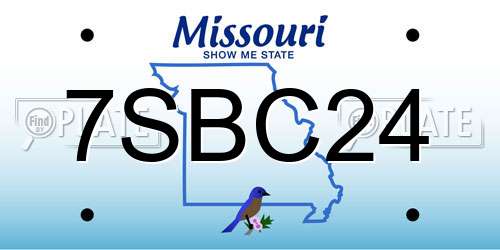 7SBC24 Missouri License Plate