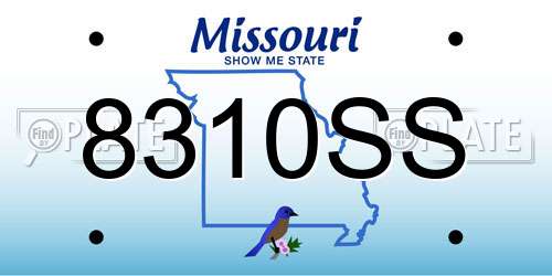8310SS Missouri License Plate