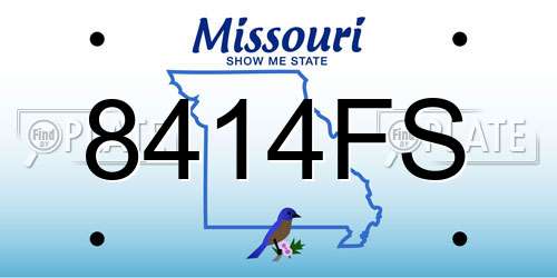 8414FS Missouri License Plate