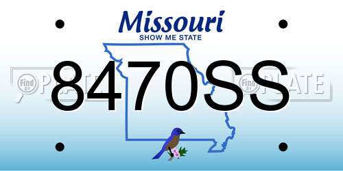 8470SS Missouri License Plate