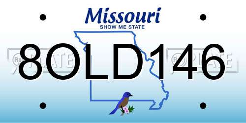 8OLD146 Missouri License Plate