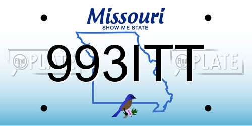 993ITT Missouri License Plate