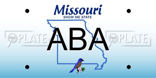 ABA Missouri License Plate