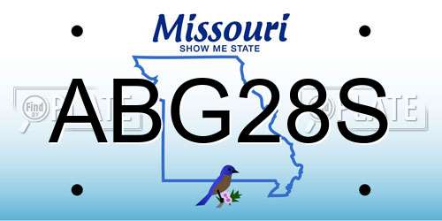 ABG28S Missouri License Plate