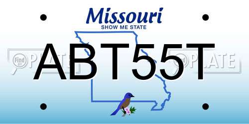ABT55T Missouri License Plate