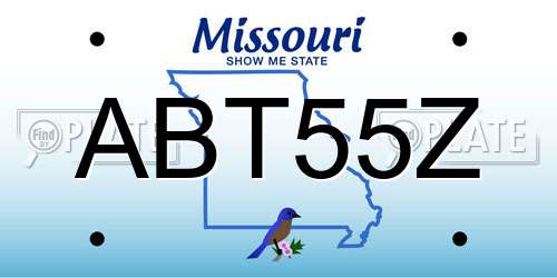 ABT55Z Missouri License Plate