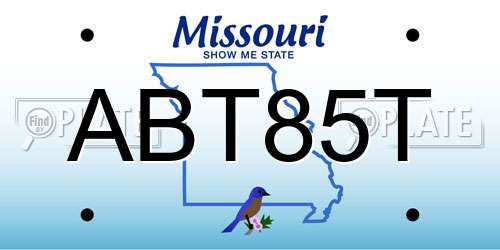 ABT85T Missouri License Plate