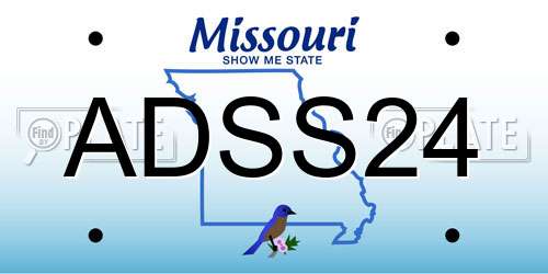 ADSS24 Missouri License Plate