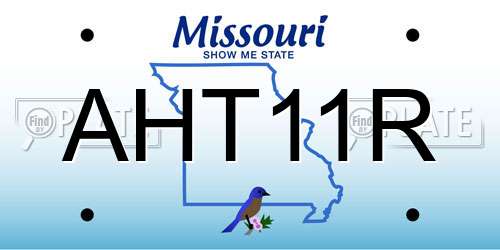 AHT11R Missouri License Plate