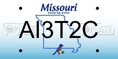 AI3T2C Missouri License Plate