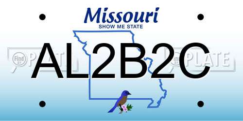 AL2B2C Missouri License Plate