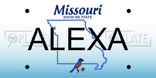 ALEXA Missouri License Plate