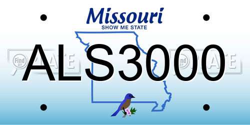ALS3000 Missouri License Plate