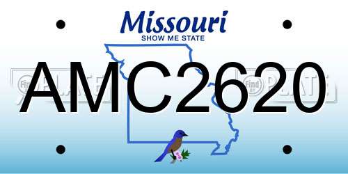 AMC2620 Missouri License Plate