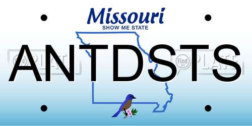ANTDSTS Missouri License Plate