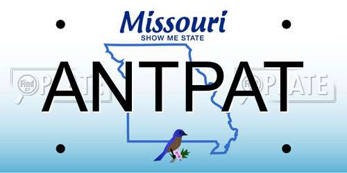 ANTPAT Missouri License Plate