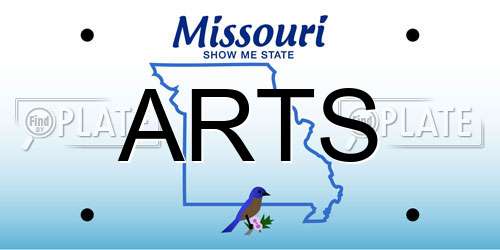 ARTS Missouri License Plate