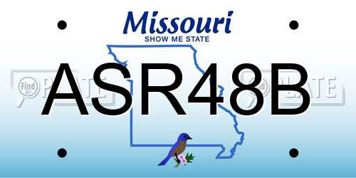 ASR48B Missouri License Plate